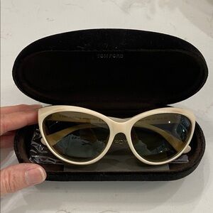 Tom Ford Brown and Black Glasses Case